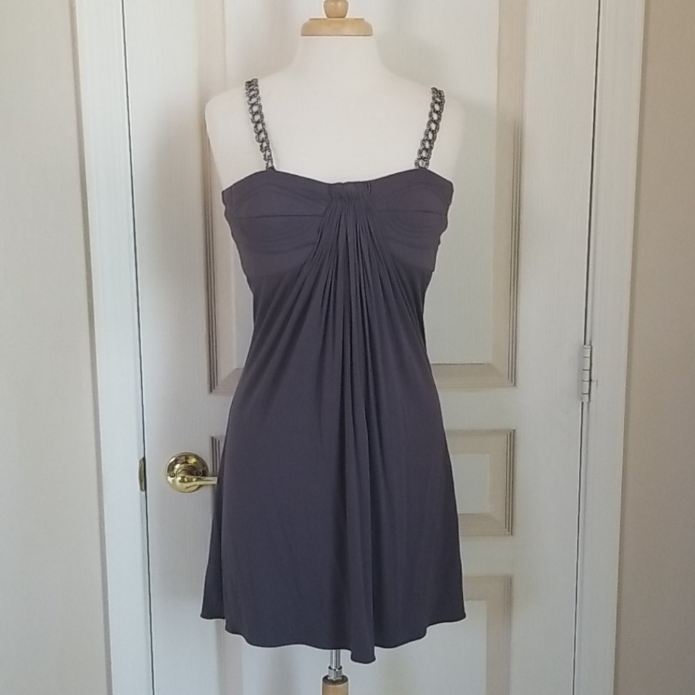 Sky Steel Gray Roman Goddess Dress